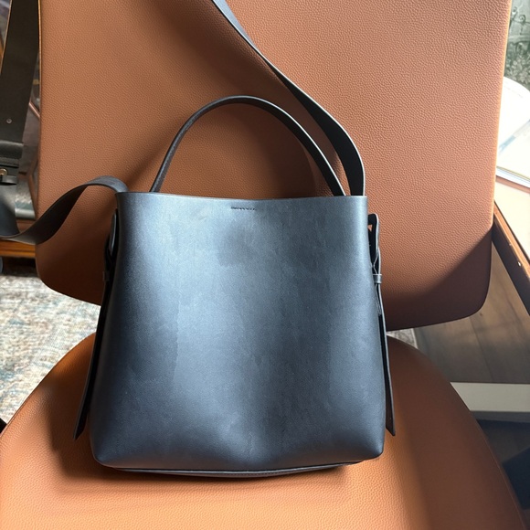 H&M Black Leather Crossbody Bag - Picture 4 of 7